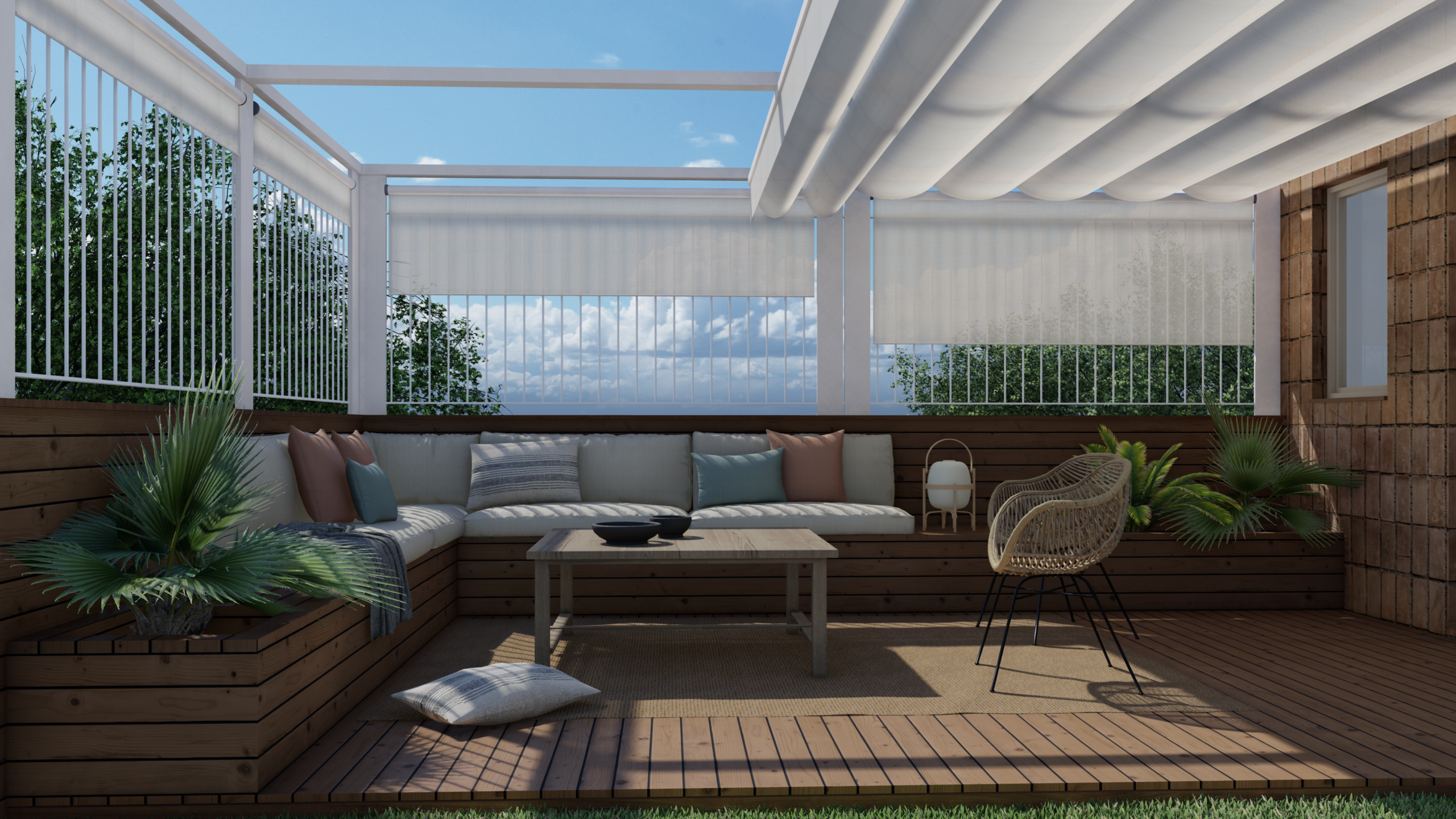 Interiorismo 3D Render terraza